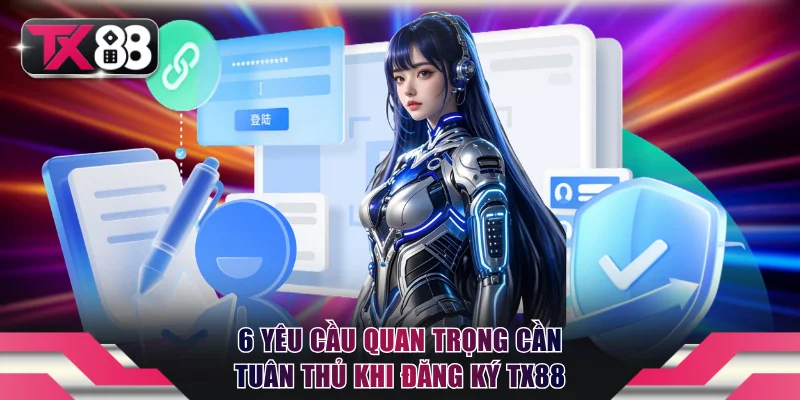 6 yêu cầu quan trọng cần tuân thủ khi đăng ký TX88