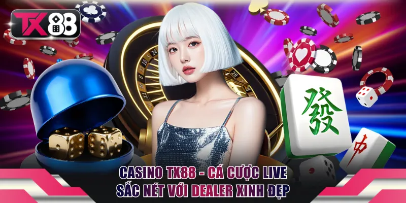 Casino TX88 - Cá Cược Live Sắc Nét Với Dealer Xinh Đẹp