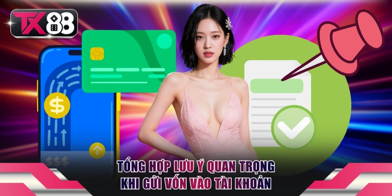 Tổng hợp lưu ý quan trọng khi gửi vốn vào tài khoản